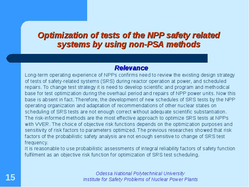 Reassessment of nuclear power safety
