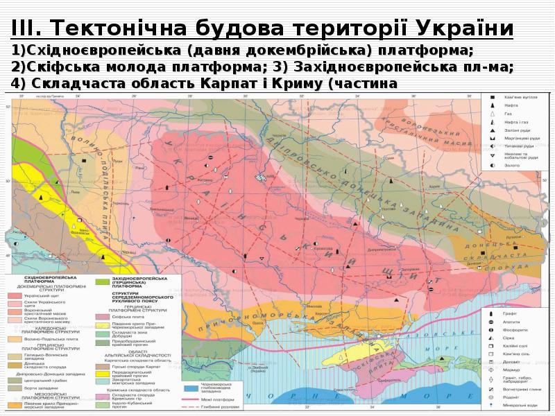 Курсовая работа: Особливості тектонічної будови території України
