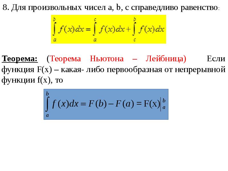 Теорема ньютона лейбница