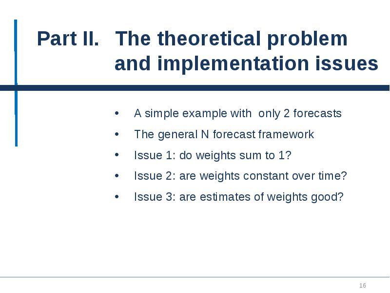 Forecast combinations