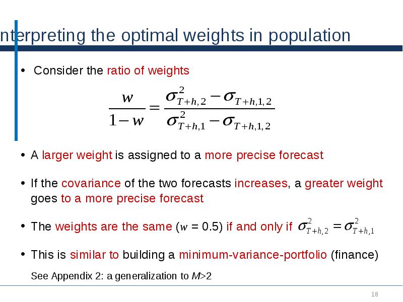 Forecast combinations