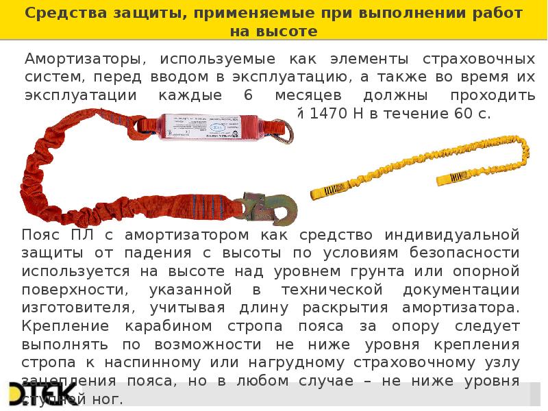 Идентификационная карта страховочной привязи