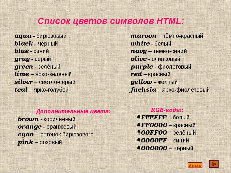Список символов html. Язык html. Знак html. Aqua html.