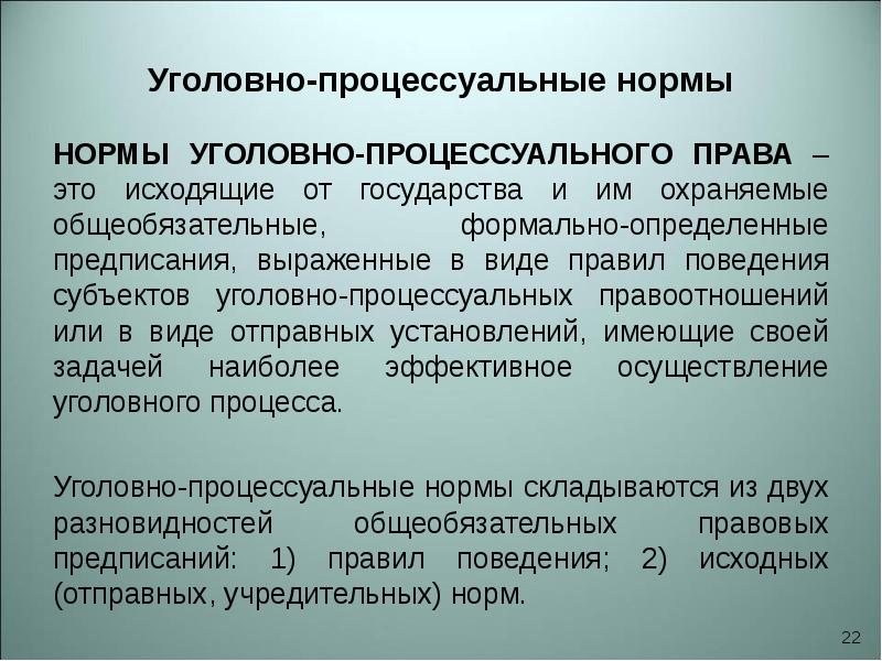 Структура уголовно процессуальной нормы схема