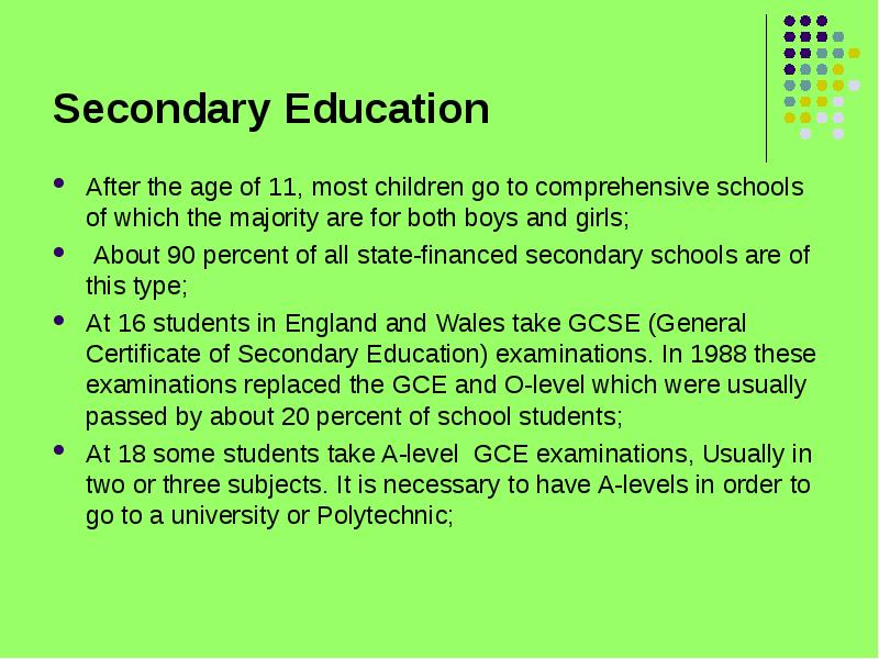 Презентация system of education in great britain