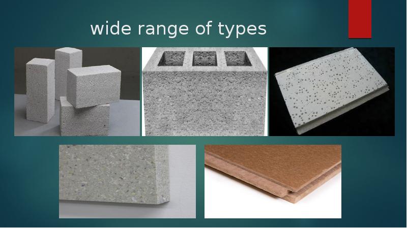 wide range of types wide range of types