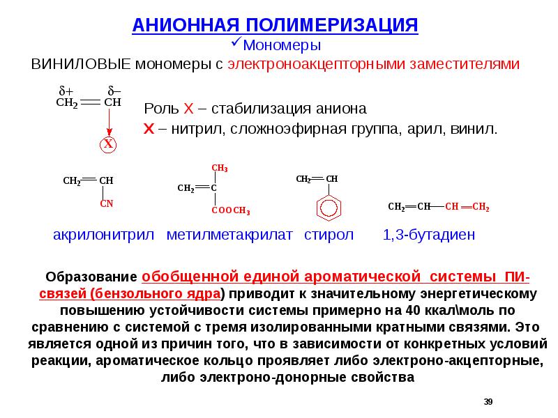 Полимеризация это. Активные центры анионной полимеризации. Механизм реакции полимеризации акрилонитрила. Анионная полимеризация строение полимеров. Стадии анионной полимеризации.