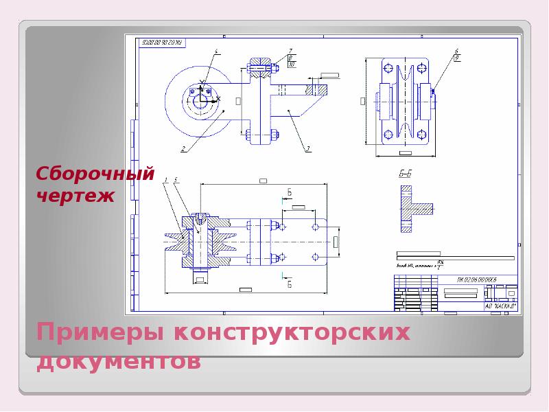 Конструкторская документация сборочный чертеж технология 7 класс