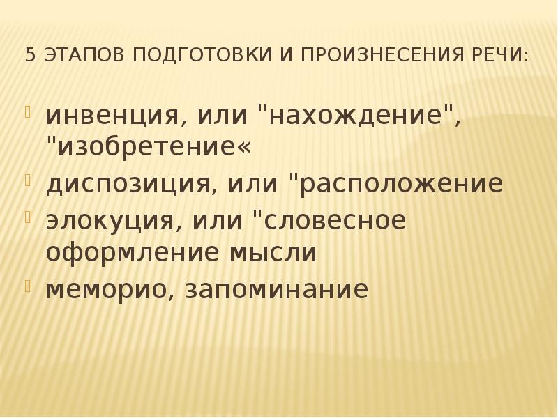 Схема этапа инвенции аргументы страсти