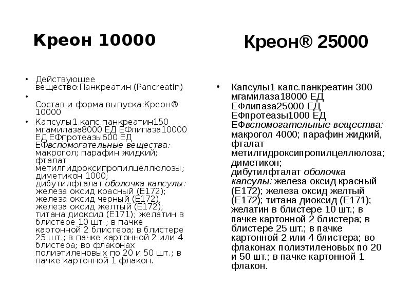 Креон 1000 Цена