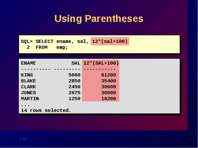 Using Parentheses Using Parentheses