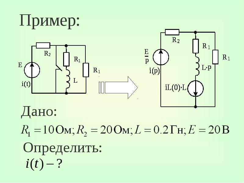 Операторная схема замещения