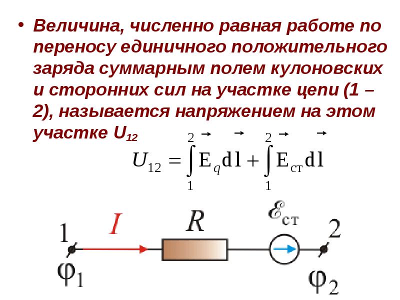 Величина, численно равная работе по переносу единичного положительного заряда суммарным полем