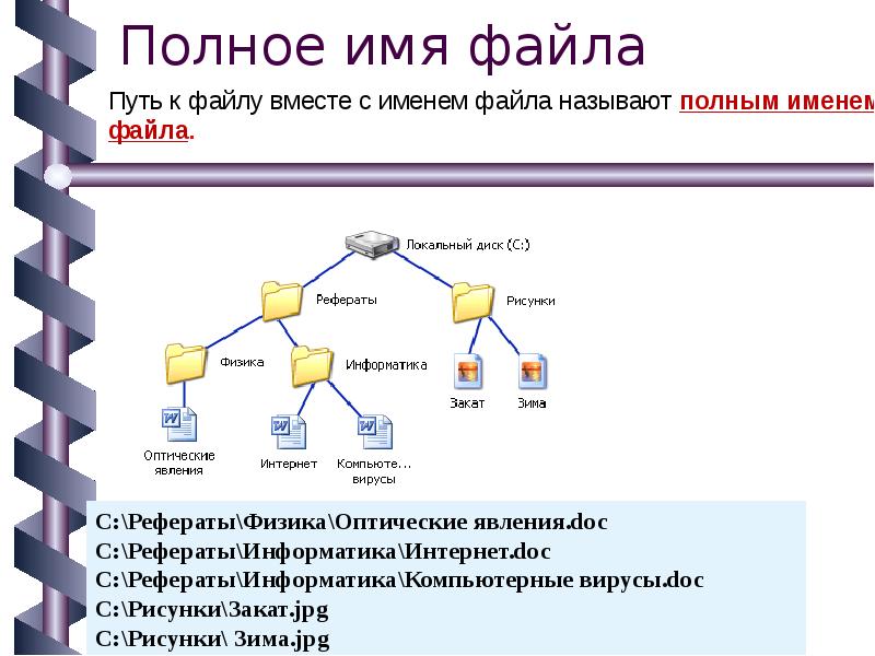 Из чего состоит файл