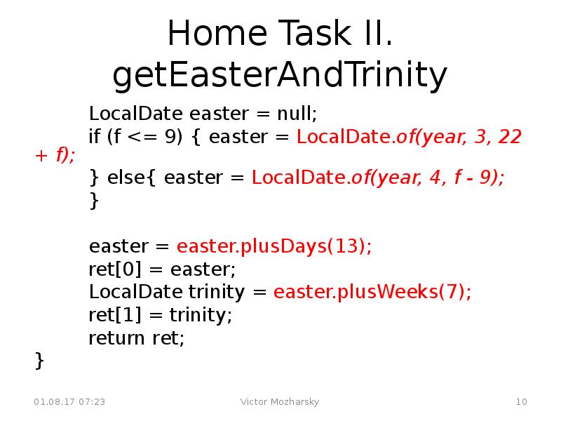 Home task. Localdate. Localdate json.