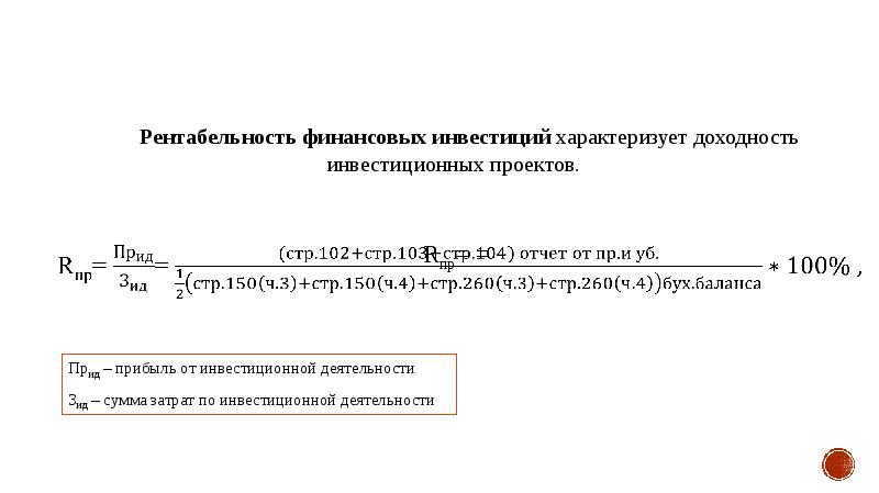 Годовая рентабельность инвестиционного проекта это тест