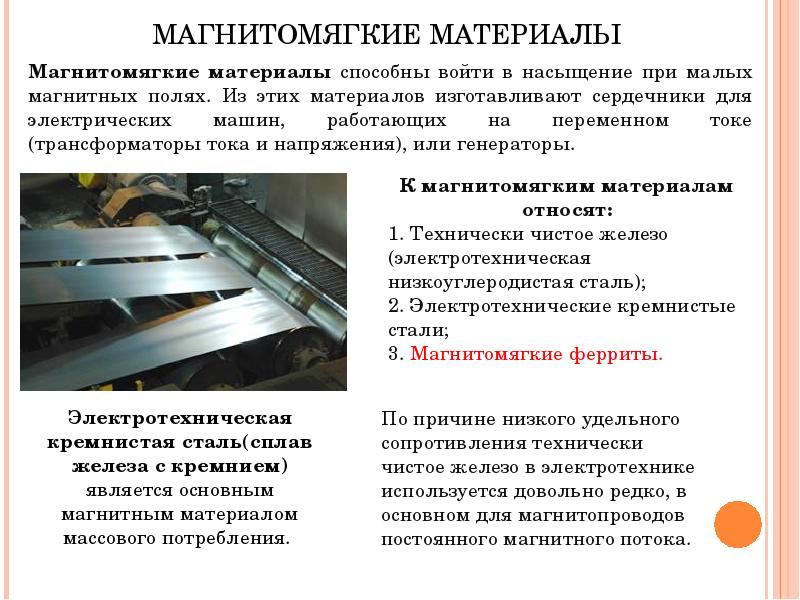 Магнитные материалы презентация