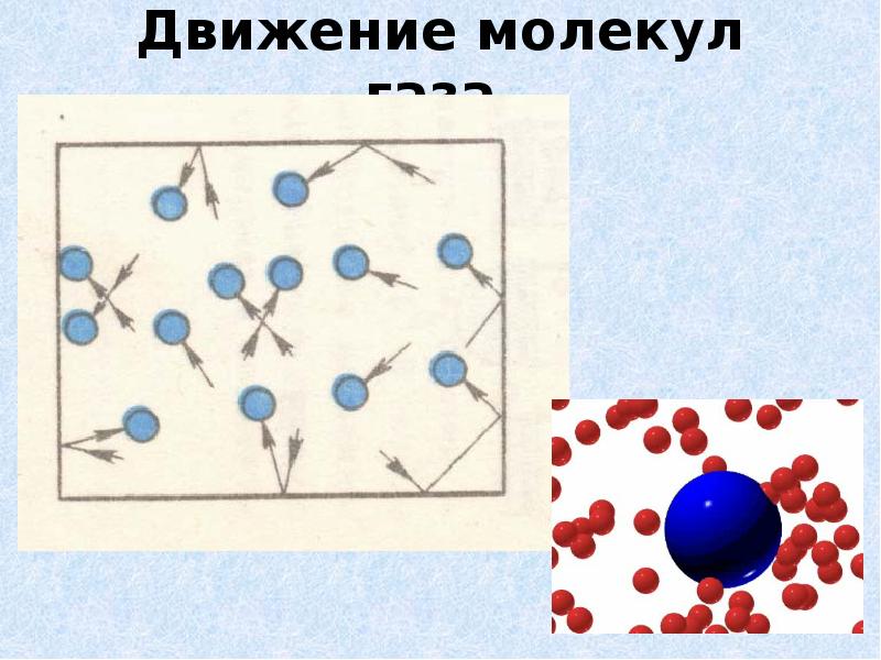 Движение молекул газа Движение молекул газа