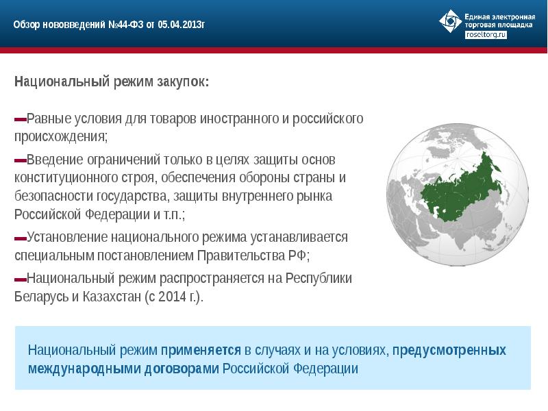 Целях защиты основ конституционного. Принцип национального режима. Электронные торговые площадки презентация. Презентация торговых площадок. Принцип национального режима цели.