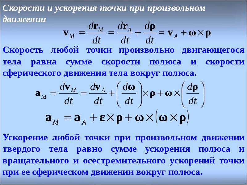 Скорость свободного движения