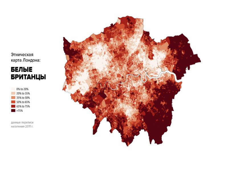 Этническая карта великобритании