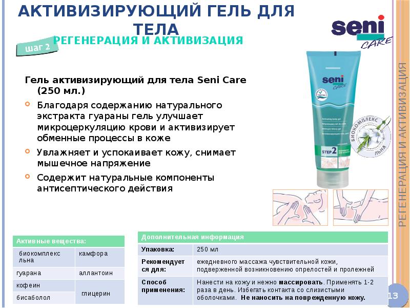 Seni Care. Специальная косметика