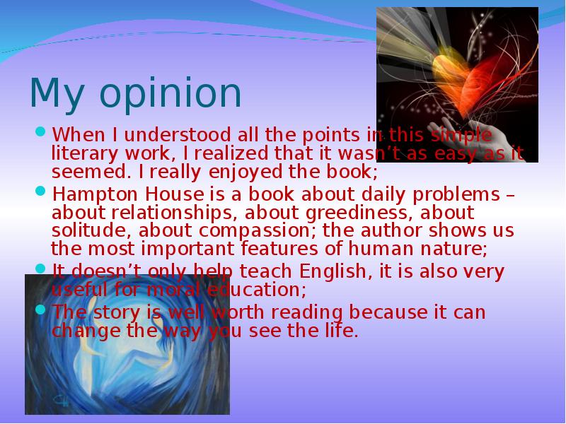 My opinion
When I understood all the points in this simple My opinion
When I understood all the points in this simple