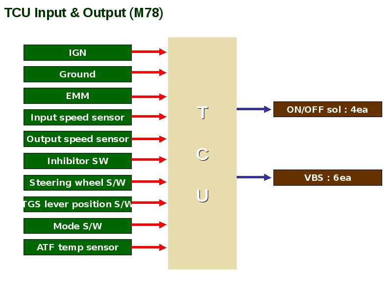 TCU Input & Output (M78) .