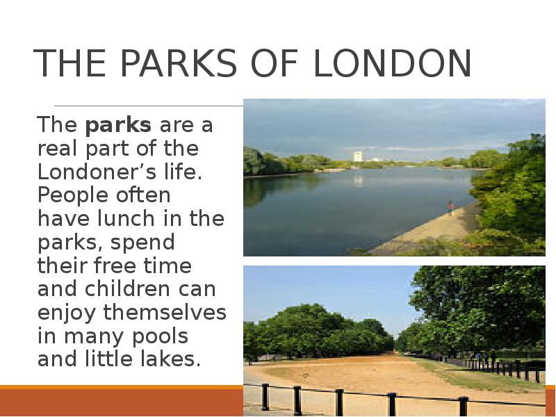 Презентация london parks