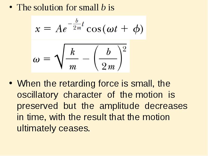 The solution for small b is
The solution for small b The solution for small b is
The solution for small b