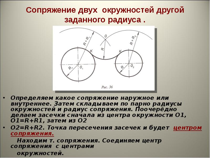 На чертежах отсутствуют сопряжения найдите эти места постройте центры и точки сопряжений