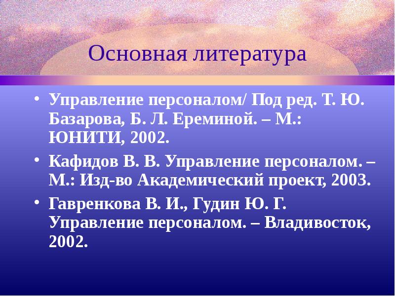 Основной л. Т Ю Базаров управление персоналом. Кафидов управление персоналом. Литература по управлению. Литература по управлению персоналом.