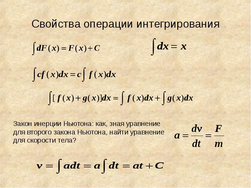 Интегральное исчисление презентация