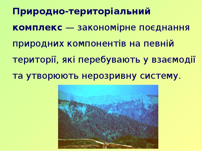 Реферат: Природні зони Природно-територіальні комплекси