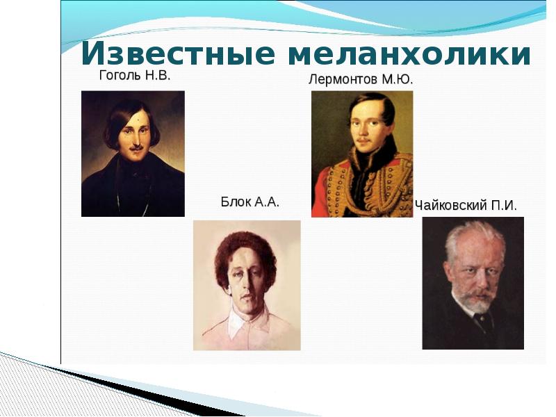 Подготовьте сообщение или презентацию о выдающихся людях носителях того или иного темперамента