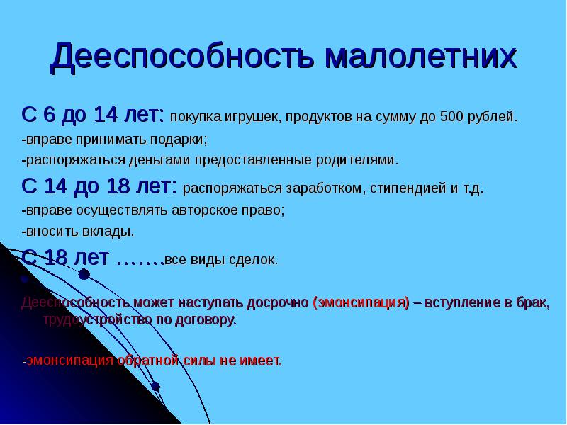 Проект гражданское право 10 класс