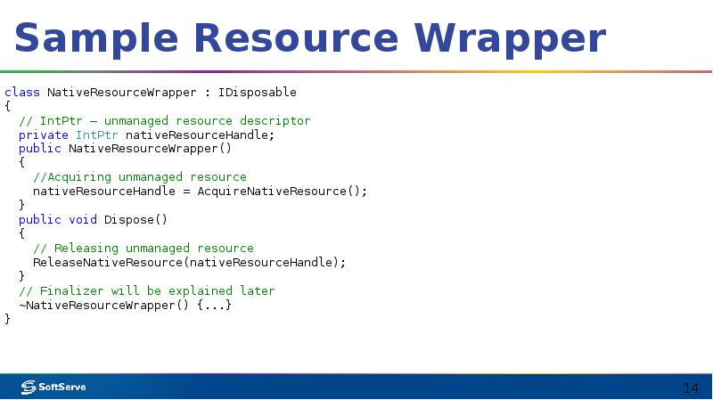 Sample Resource Wrapper Sample Resource Wrapper