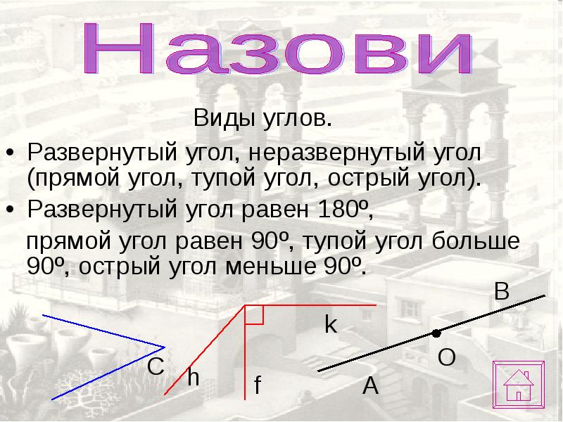 Неразвернутый угол картинки сколько градусов