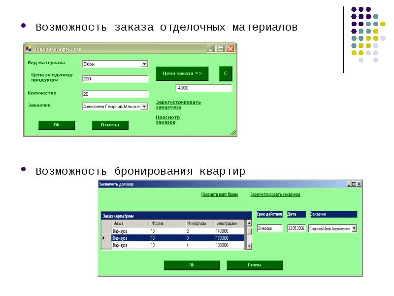 Возможность заказа