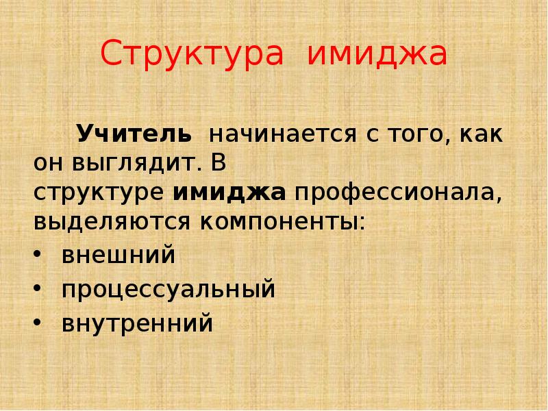 Структура учителя. Структура имиджа. Структура имиджа педагога. Структура профессионального имиджа. Структурные компоненты имиджа педагога.