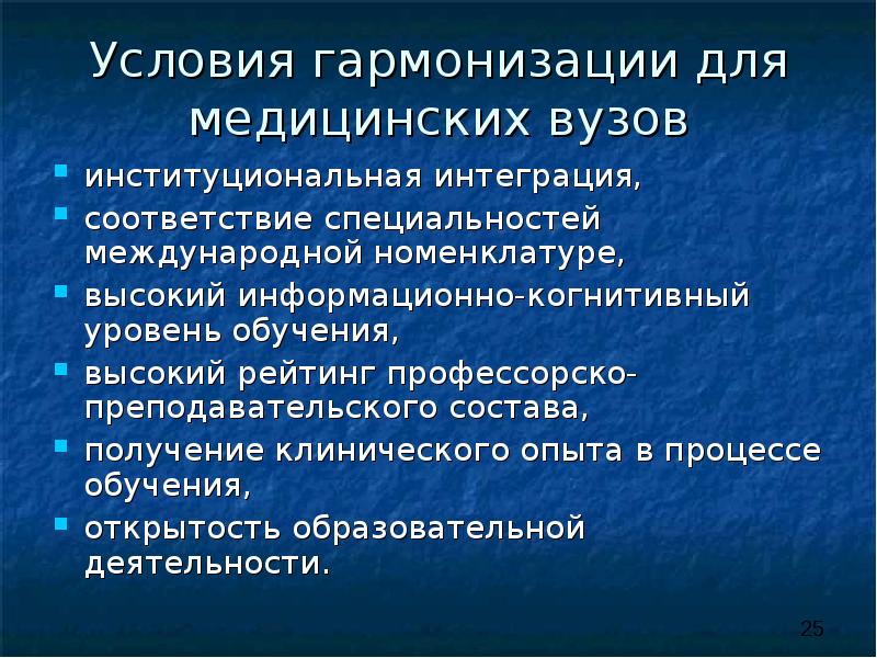 Соответствие специальностей