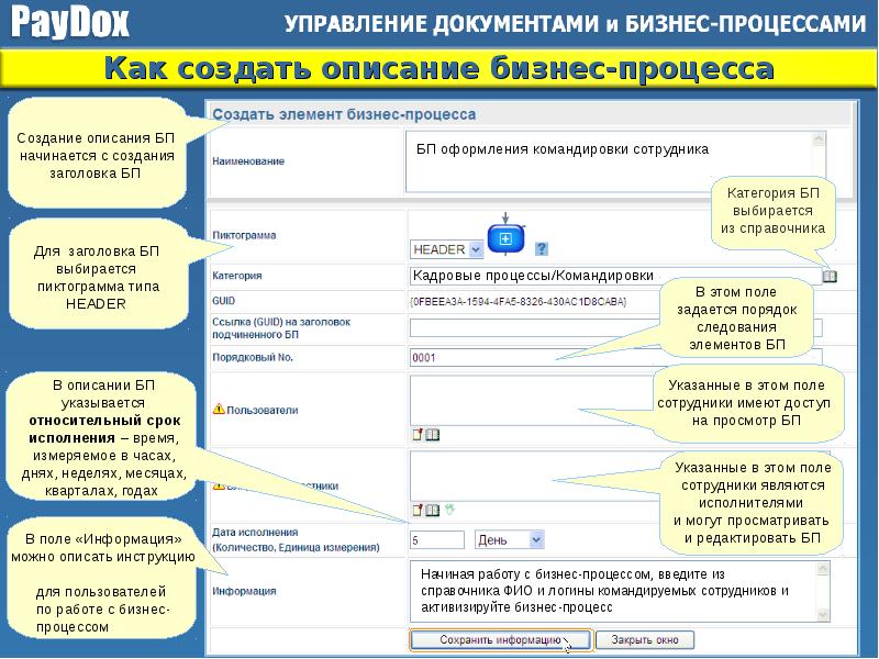 Управление бизнес процессами презентация