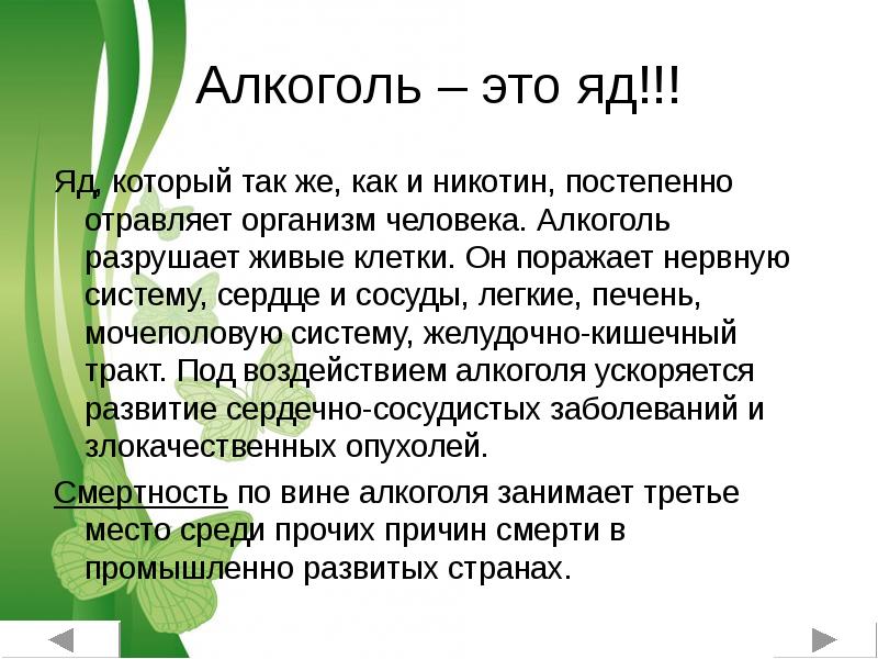 Доклад жизни человека