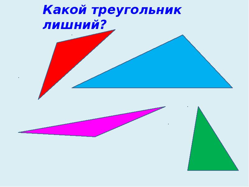 6 видов треугольников