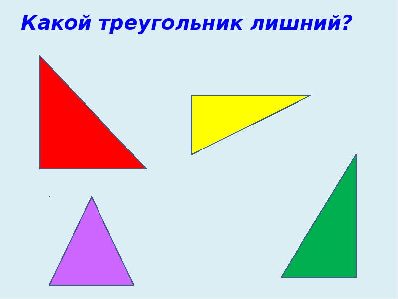 Виды треугольников по сторонам картинки