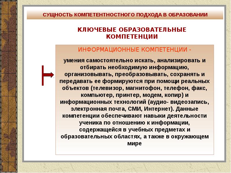 Педагогические технологии реализации компетентностного подхода. Сущность компетентностного подхода в образовании. Авторы компетентностного подхода. Принципы компетентностного подхода. Ключевые образовательные компетенции презентация.