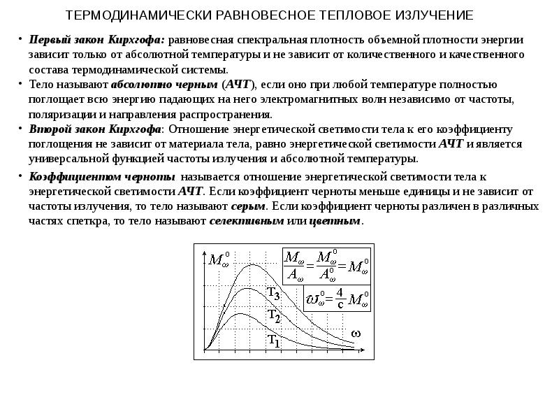 Равновесное тепловое излучение