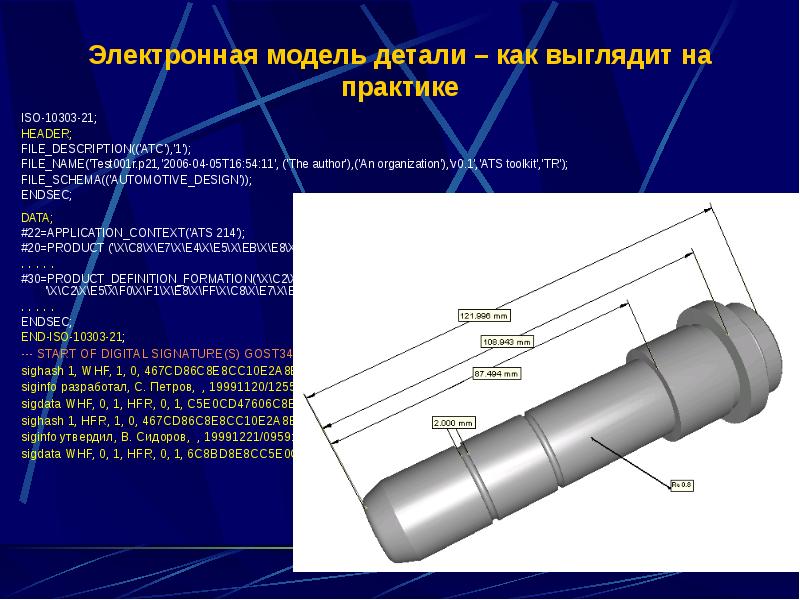 Модель детали