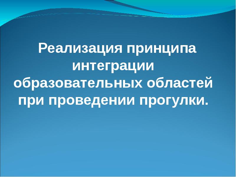 Принцип интеграции в образовательном процессе