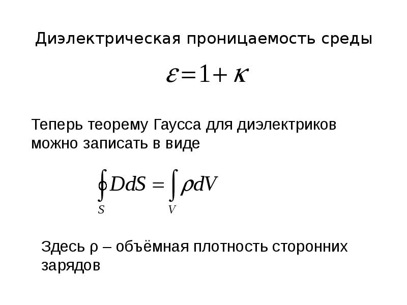 Диэлектрическая проницаемость среды